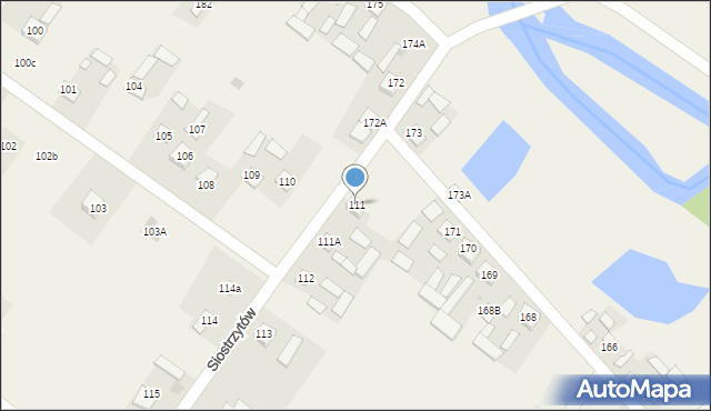 Siostrzytów, Siostrzytów, 111, mapa Siostrzytów