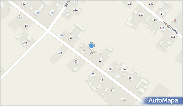 Siostrzytów, Siostrzytów, 23, mapa Siostrzytów