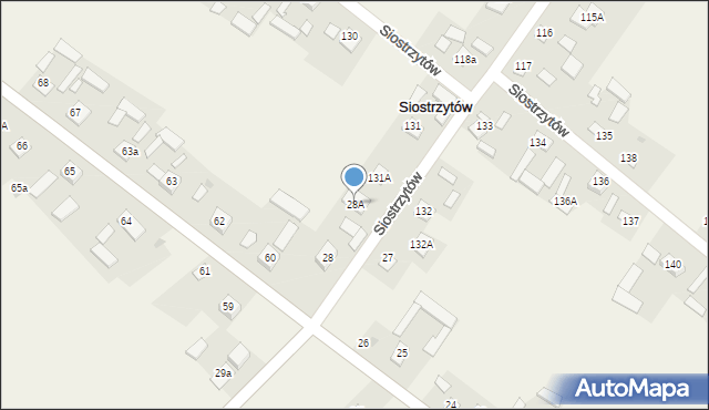 Siostrzytów, Siostrzytów, 28A, mapa Siostrzytów