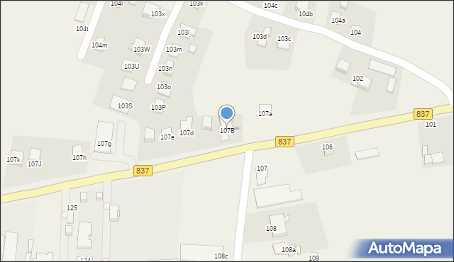 Sitaniec, Sitaniec, 107B, mapa Sitaniec