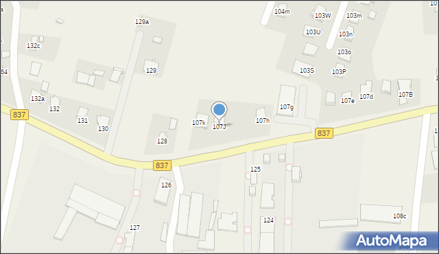 Sitaniec, Sitaniec, 107J, mapa Sitaniec