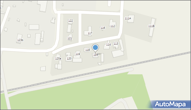 Sitaniec, Sitaniec, 115, mapa Sitaniec