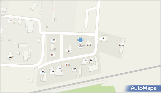 Sitaniec, Sitaniec, 116, mapa Sitaniec