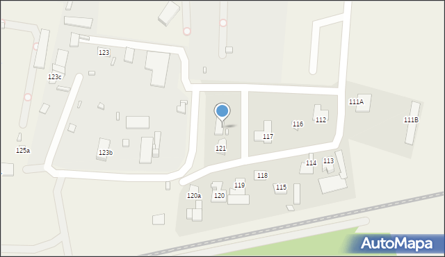 Sitaniec, Sitaniec, 122a, mapa Sitaniec