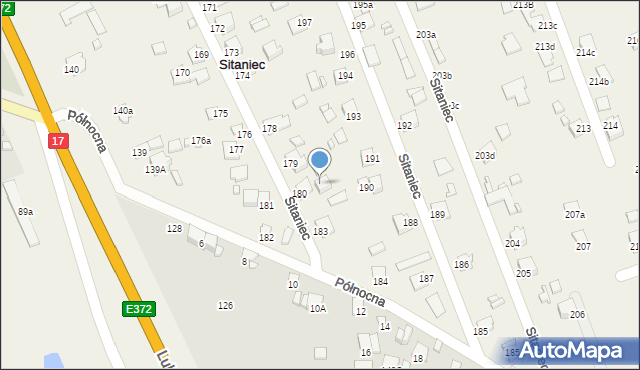 Sitaniec, Sitaniec, 180a, mapa Sitaniec