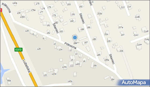 Sitaniec, Sitaniec, 184, mapa Sitaniec