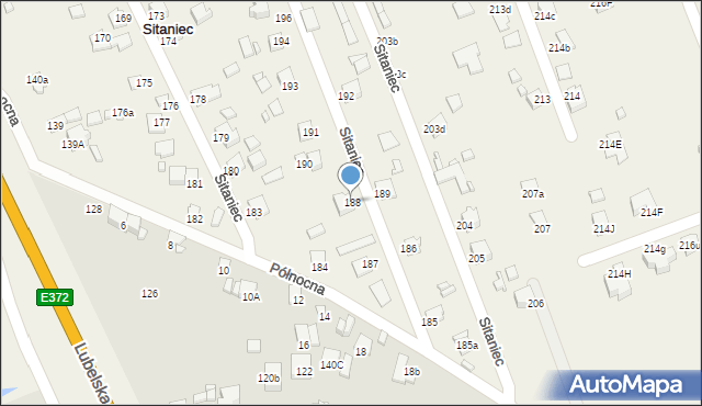Sitaniec, Sitaniec, 188, mapa Sitaniec