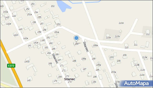 Sitaniec, Sitaniec, 200, mapa Sitaniec