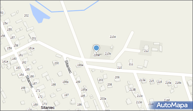 Sitaniec, Sitaniec, 210a, mapa Sitaniec