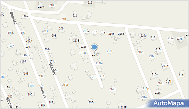 Sitaniec, Sitaniec, 214c, mapa Sitaniec
