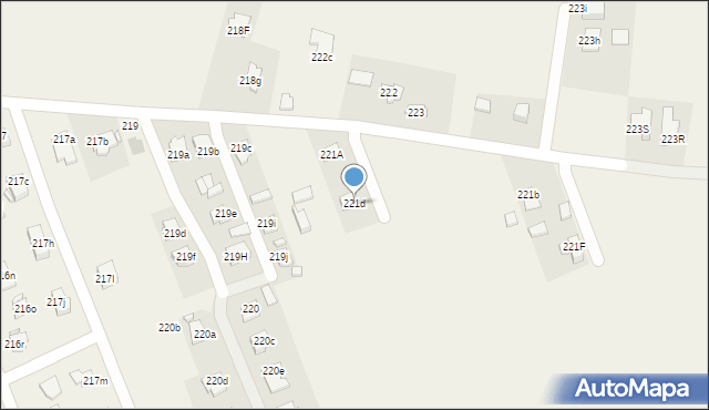 Sitaniec, Sitaniec, 221d, mapa Sitaniec
