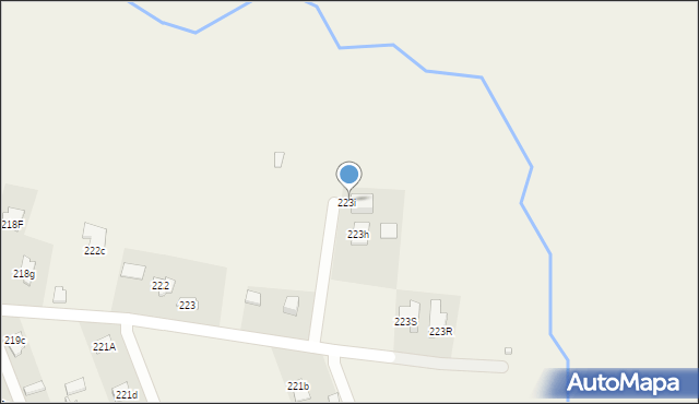 Sitaniec, Sitaniec, 223i, mapa Sitaniec