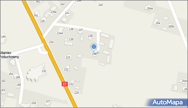 Sitaniec, Sitaniec, 239, mapa Sitaniec