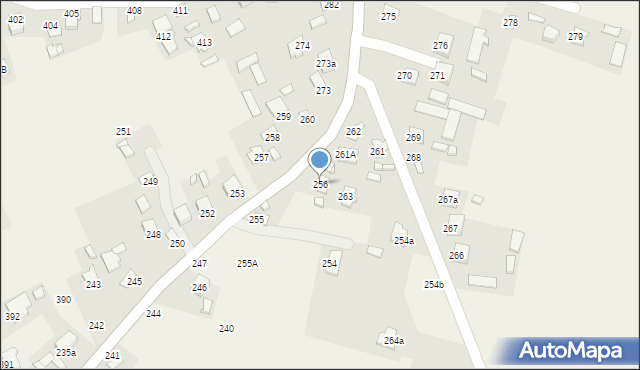 Sitaniec, Sitaniec, 256, mapa Sitaniec