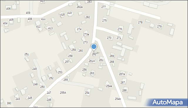 Sitaniec, Sitaniec, 262, mapa Sitaniec
