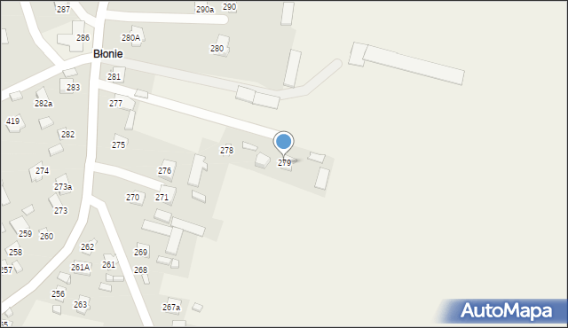 Sitaniec, Sitaniec, 279, mapa Sitaniec