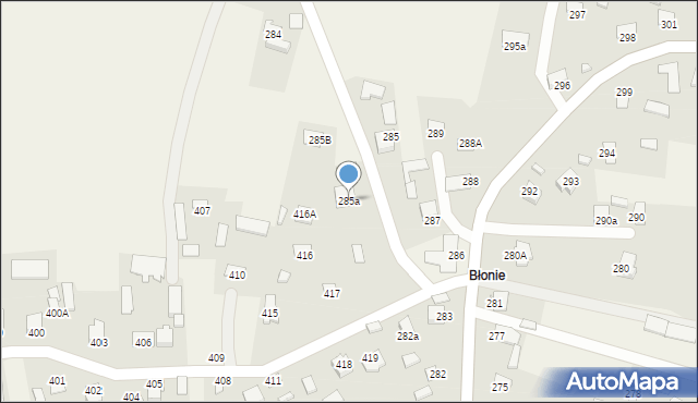 Sitaniec, Sitaniec, 285a, mapa Sitaniec