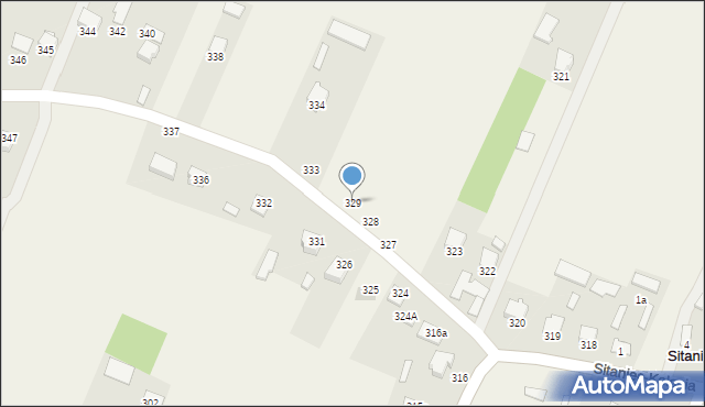 Sitaniec, Sitaniec, 329, mapa Sitaniec