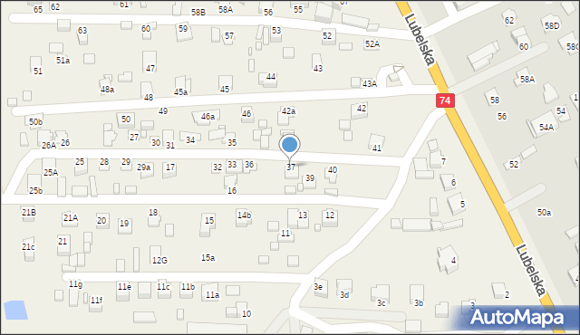 Sitaniec, Sitaniec, 37, mapa Sitaniec