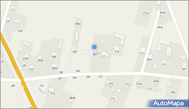 Sitaniec, Sitaniec, 381, mapa Sitaniec