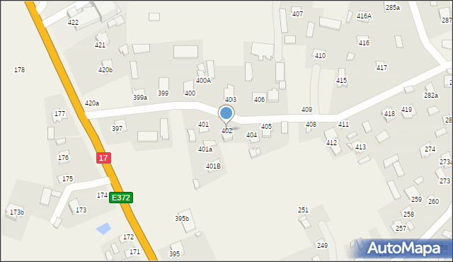Sitaniec, Sitaniec, 402, mapa Sitaniec