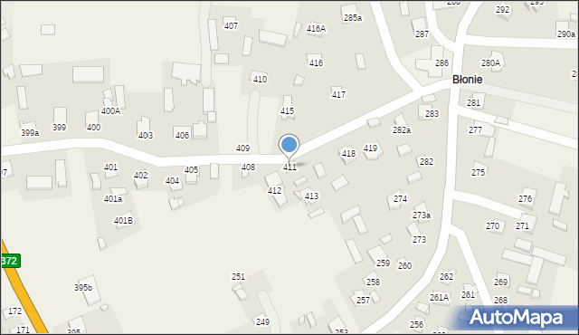 Sitaniec, Sitaniec, 411, mapa Sitaniec