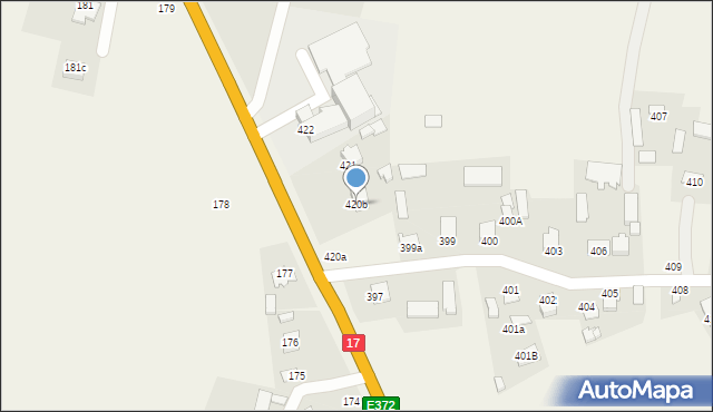 Sitaniec, Sitaniec, 420b, mapa Sitaniec