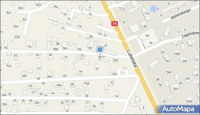 Sitaniec, Sitaniec, 52, mapa Sitaniec