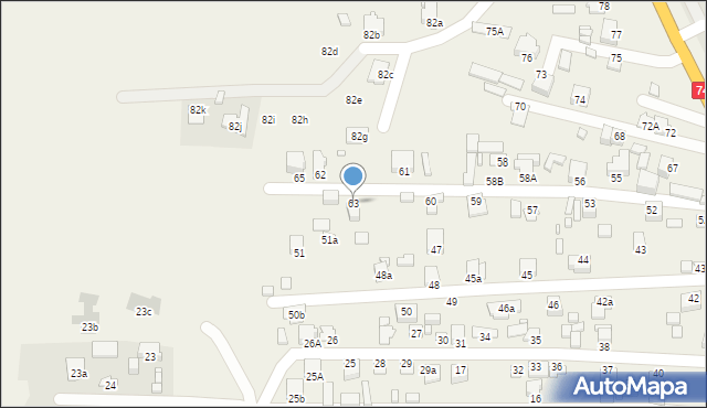 Sitaniec, Sitaniec, 63, mapa Sitaniec