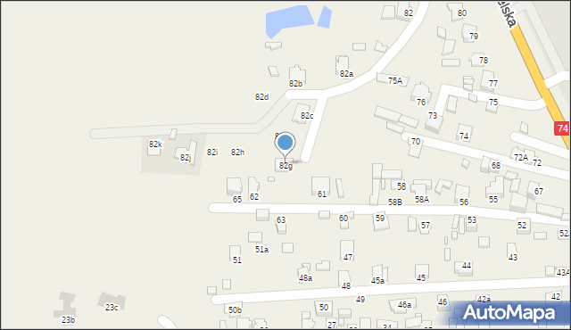 Sitaniec, Sitaniec, 82g, mapa Sitaniec