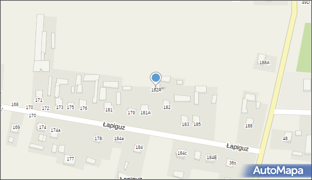 Sitaniec-Kolonia, Sitaniec-Kolonia, 182A, mapa Sitaniec-Kolonia