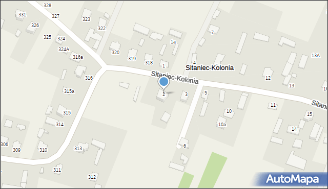 Sitaniec-Kolonia, Sitaniec-Kolonia, 2, mapa Sitaniec-Kolonia