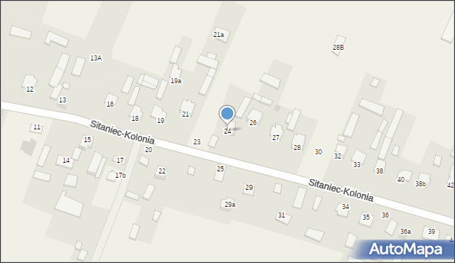 Sitaniec-Kolonia, Sitaniec-Kolonia, 24, mapa Sitaniec-Kolonia