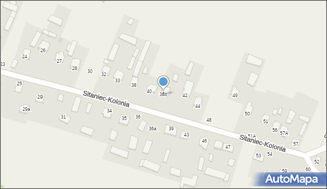 Sitaniec-Kolonia, Sitaniec-Kolonia, 38b, mapa Sitaniec-Kolonia