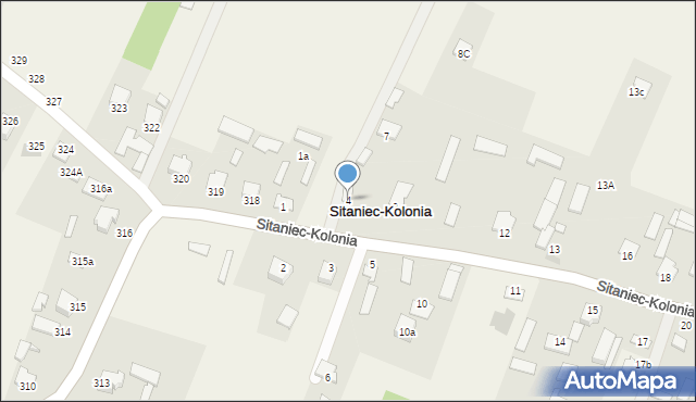 Sitaniec-Kolonia, Sitaniec-Kolonia, 4, mapa Sitaniec-Kolonia