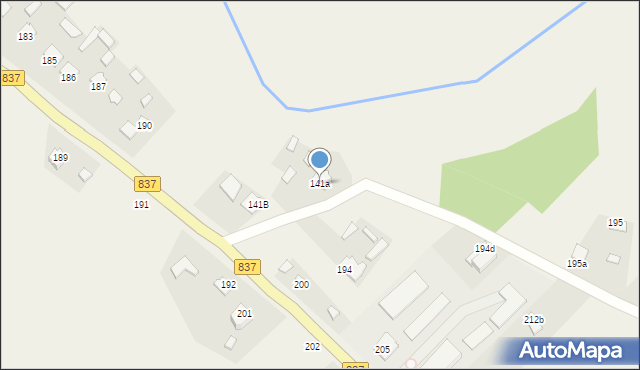 Sitaniec-Wolica, Sitaniec-Wolica, 141a, mapa Sitaniec-Wolica