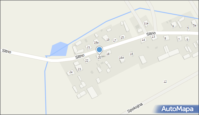 Sitno, Sitno, 20, mapa Sitno