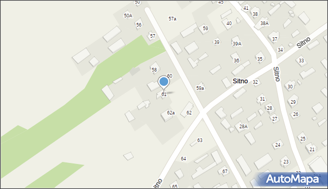 Sitno, Sitno, 61, mapa Sitno