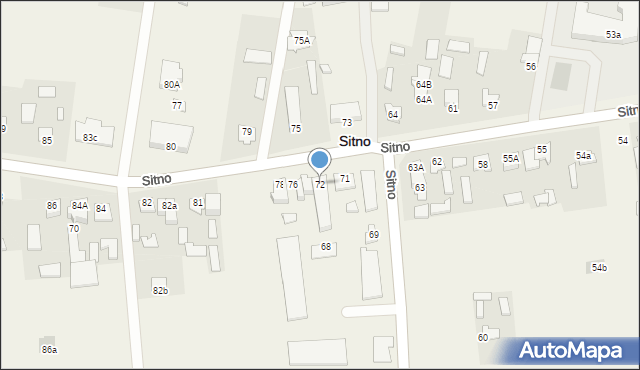 Sitno, Sitno, 72, mapa Sitno