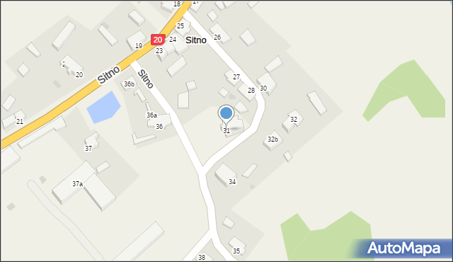 Sitno, Sitno, 31, mapa Sitno