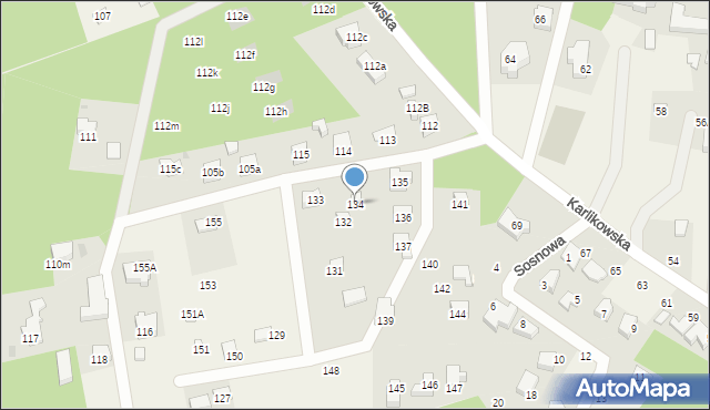 Sitno, Sitno, 134, mapa Sitno