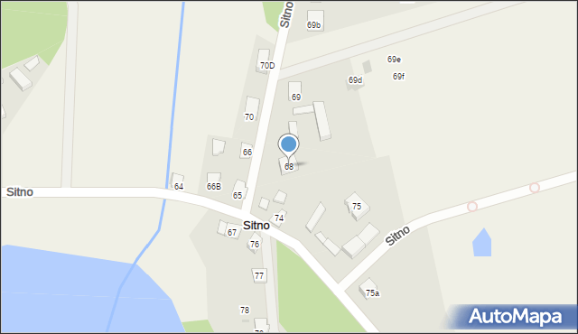 Sitno, Sitno, 68, mapa Sitno