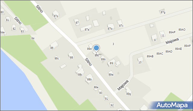 Sitno, Sitno, 89c, mapa Sitno