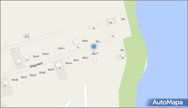 Sitno, Sitno, 89U, mapa Sitno