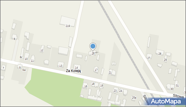 Sitowa, Sitowa, 15, mapa Sitowa