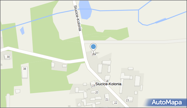 Siucice-Kolonia, Siucice-Kolonia, 18a, mapa Siucice-Kolonia