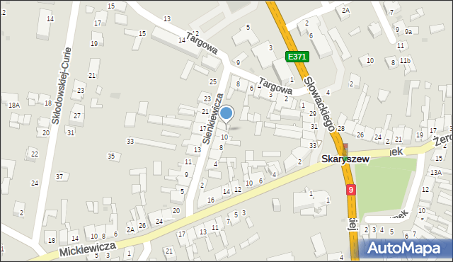 Skaryszew, Sienkiewicza Henryka, 12, mapa Skaryszew