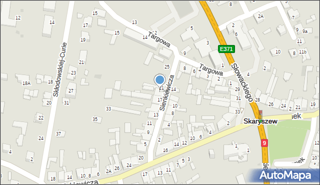 Skaryszew, Sienkiewicza Henryka, 19, mapa Skaryszew