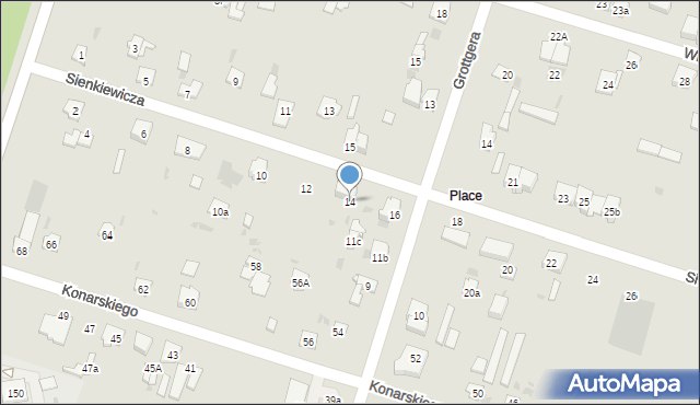 Skarżysko-Kamienna, Sienkiewicza Henryka, 14, mapa Skarżysko-Kamienna