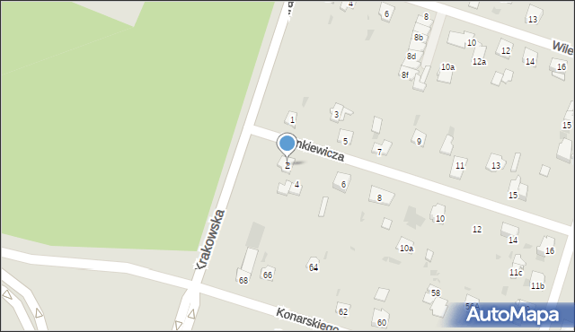 Skarżysko-Kamienna, Sienkiewicza Henryka, 2, mapa Skarżysko-Kamienna